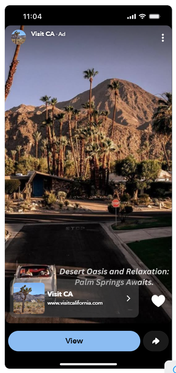 California travel campaign image